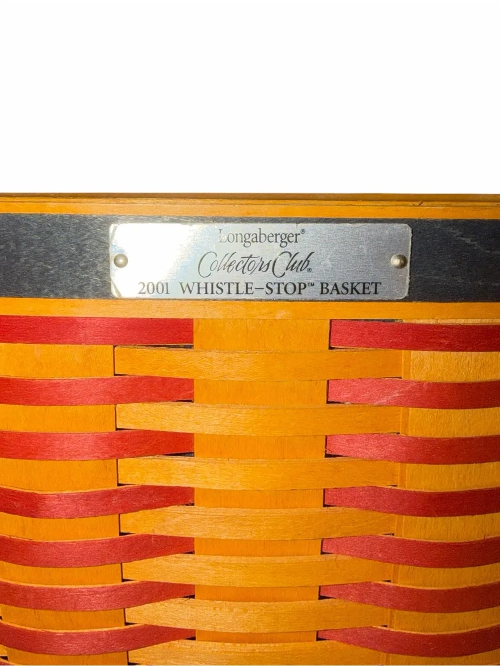 VINTAGE Longaberger Collectors Club 2001 Whistle-Stop Basket